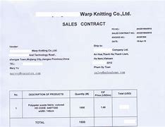 Sale Contract Xuất Nhập Khẩu